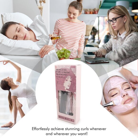 Heatless Hair Curler,Heatless Curling Rod Headband,No Heat Curling Headband,Hair - Picture 6 of 16